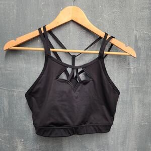 Victorias Secret Sport The Show-Off Strappy Wireless Sports Bra Black Large